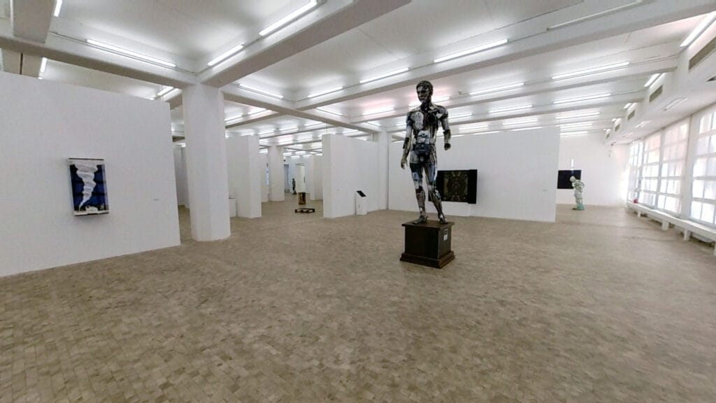 immagine tratta dal virtual tour 3D della mostra per il X premio VAF-Stiftung svoltasi a Kiel in Germania